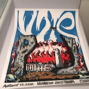 2018 Pearl Jam Missoula Montana Concert Poster